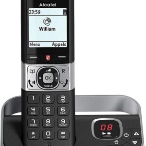 Telefone Fixo s/ Fios F890 Voice (Preto) - ALCATEL