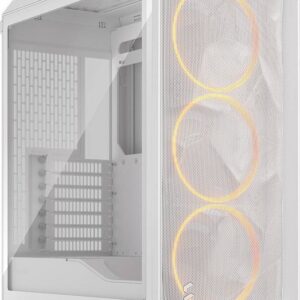 Caixa Extended-ATX Meshify 3 Ambience Pro RGB Tempered Glass Clear Tint (Branco) – FRACTAL DESIGN