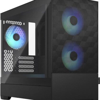Caixa Micro-ATX Pop Mini Air RGB Black TG Clear Tint - FRACTAL DESIGN