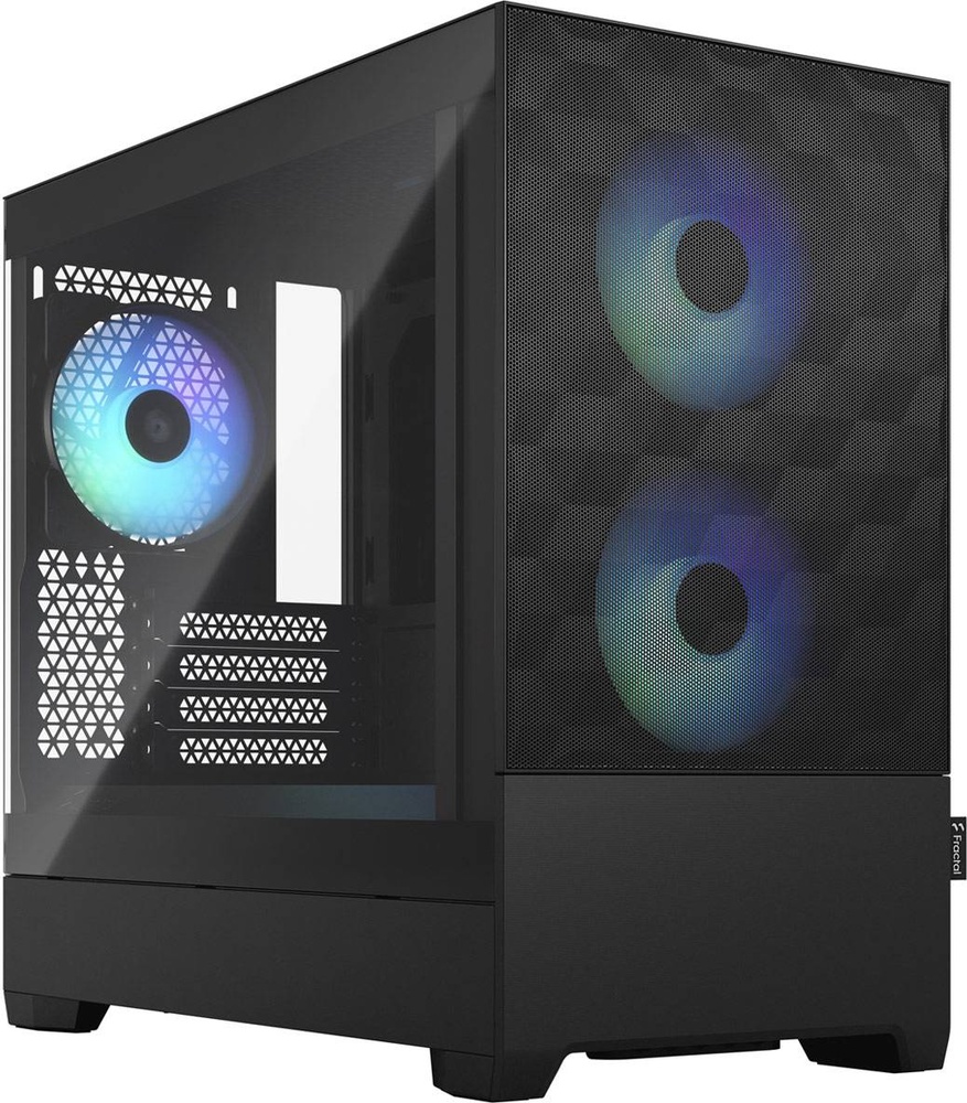 Caixa Micro-ATX Pop Mini Air RGB Black TG Clear Tint - FRACTAL DESIGN