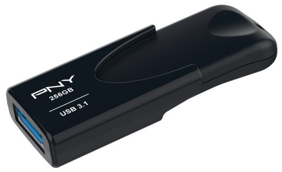 Pen Drive Attache 4 256GB Type-A 3.2 Gen 1 (3.1 Gen 1) - PNY