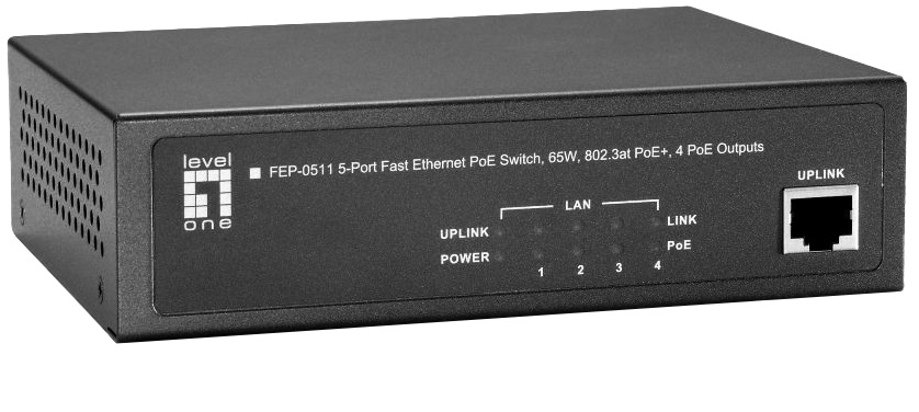 Switch 5 Portas 10/100Mbps FEP-0511 - LEVEL ONE