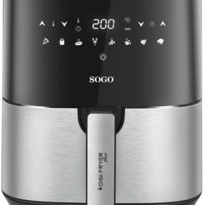 Fritadeira Air Fryer 5L 1450W (Preto) – SOGO