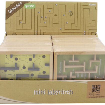 Mini Jogo Labirinto Madeira Exp.12 - WOODEN TOYS