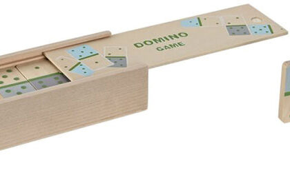 Dominó em Caixa Madeira com 28 peças - WOODEN TOYS