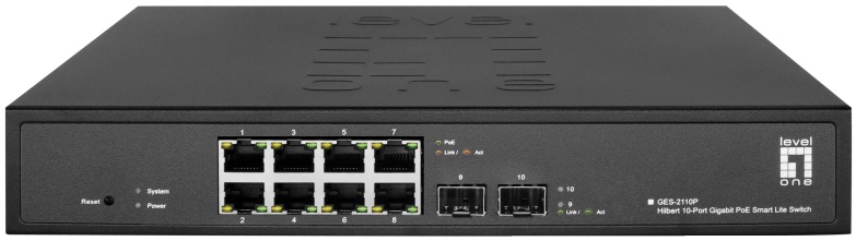 Switch 10 Portas 10/100/1000Mbps GES-2118 - LEVEL ONE
