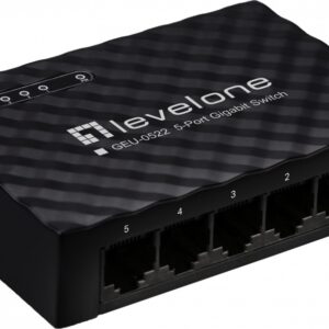 Switch de Rede 5 Portas 10/100/1000Mbps GEU-0522 - LEVEL ONE