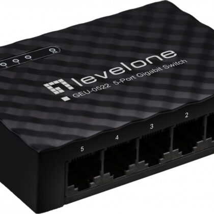 Switch de Rede 5 Portas 10/100/1000Mbps GEU-0522 - LEVEL ONE