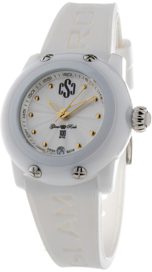 Relógio Analógico GR64005 40MM (Branco) - GLAM ROCK