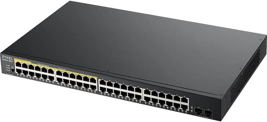 Switch de Rede GS1900-48HPv2 Gerenciado L2 Gigabit Ethernet (10/100/1000) (PoE) Preto - ZYXEL