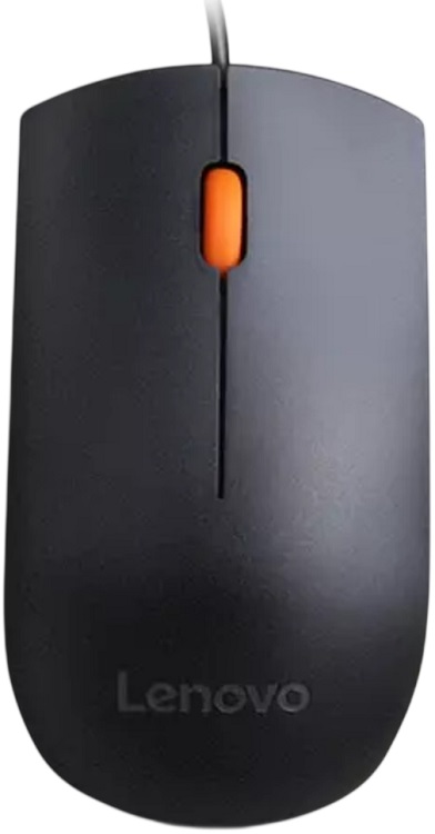 Rato Ótico 300 USB 1600DPI (Preto) - LENOVO