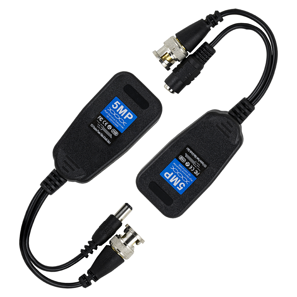 Extensor BNC e Alimentação via Cabo UTP RJ45 (Optimizado HDTVI, HDCVI e AHD)