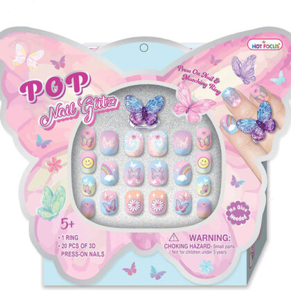 Butterfly Kit Unhas + Anel - HOTFOCUS