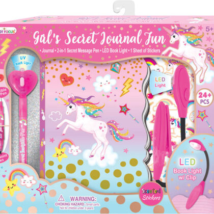Unicorn Diário Mensagem Secreta Girls - HOTFOCUS