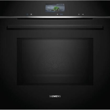 Forno de Encastre iQ700 HM736GAB1 c/ Microondas 67L 3600W (Preto) - SIEMENS