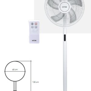 Ventoinha de Pé 8 Velocidades 48W (Ø40cm) – HTW