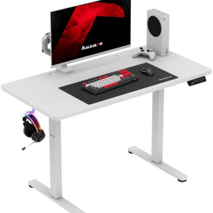 Mesa Gaming Elétrica Hero 8.1 (Branco) - HUZARO