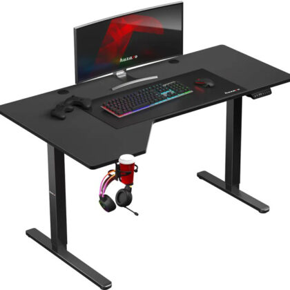 Mesa Gaming Hero 9.1 145cm (Preto) - HUZARO