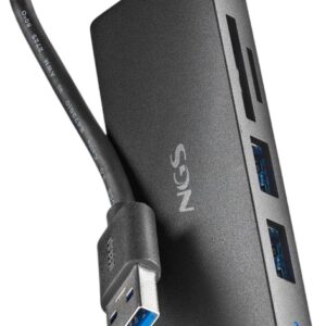 Hub USB 5-EM-1 (3x USB/TF/SD) - NGS