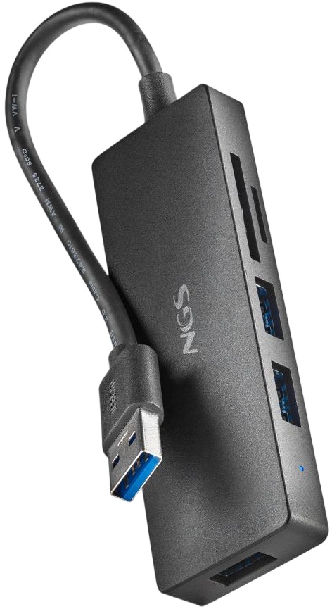 Hub USB 5-EM-1 (3x USB/TF/SD) - NGS