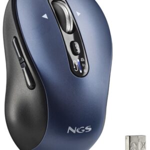 Rato Infinity RB Ótico 3200DPI RF Wireless + Bluetooth (Preto/Azul) - NGS
