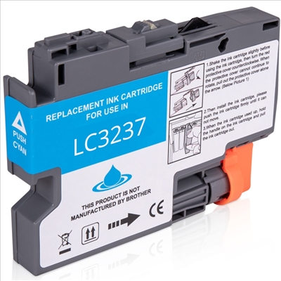 Brother Lc3237 Azul Tinteiro De Tinta Pigmentada Compatível Lc-3237C