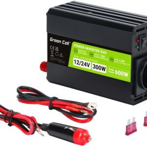 Conversor DUO 12V/24V – 220V 300W c/ Porta USB – GREEN CELL