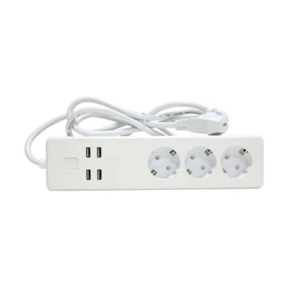 Tomada proteção 3x e 4 USB Inteligente Woox R4028