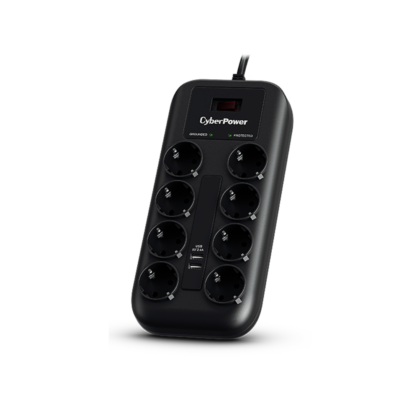 Tomada Proteção CyberPower 8*Out 2xUSB