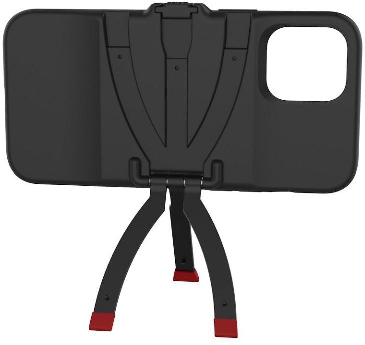 Capa StandPoint p/ Apple iPhone 12 Pro Max (Preto e Vermelho) - JOBY