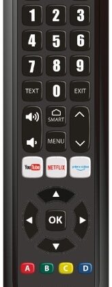 Comando Universal EASY READY 5 p/ TVs SAMSUNG, LG, SONY, PHILIPS e PANASONIC - Jolly Line