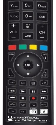 Comando Universal p/ Receptores Digiquest - Jolly Line