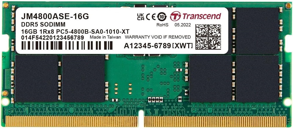 Memória RAM JetMemory 16GB (1x 16GB) DDR5 4800 MHz - TRANSCEND