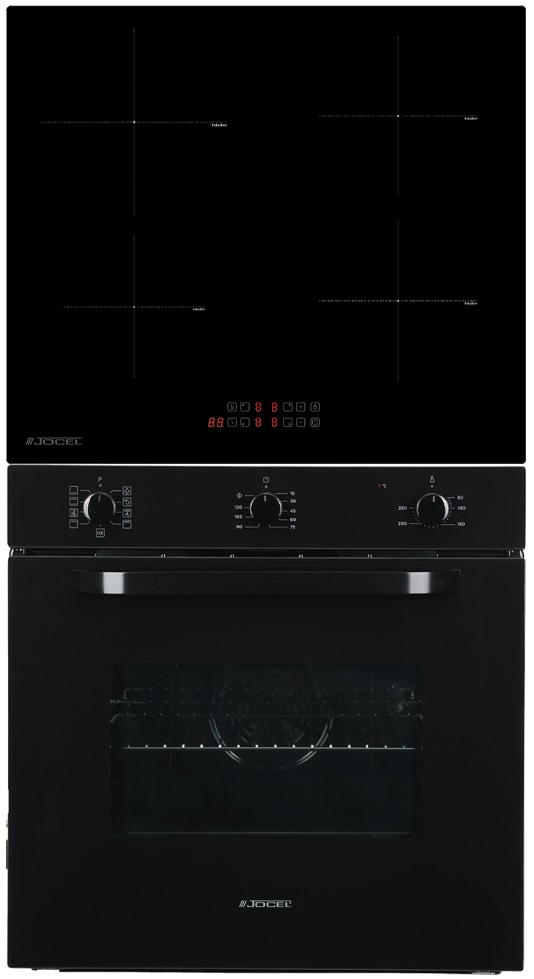 Pack Forno Elétrico 70L + Placa de Indução 4 Zonas (Preto) - JOCEL