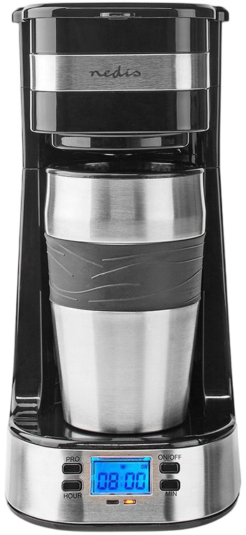 Máquina de Café de Filtro KACM300FBK 0.42L (Preto/Prateado) - NEDIS