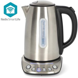 Jarro Elétrico SmartLife Wi-Fi 2200W 1,7L (Inox) - NEDIS