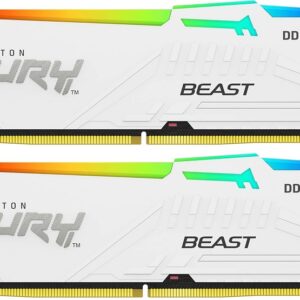 Memória RAM DIMM Fury Beast RGB 32GB (2x16GB) DDR5-5600MHz (AMD Expo/Intel XMP) CL36 - KINGSTON