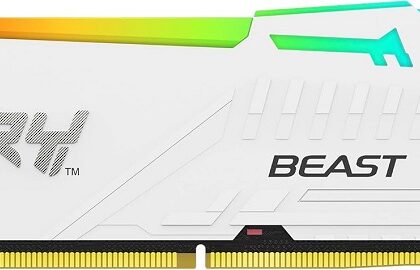 Memória RAM DIMM Fury Beast RGB 32GB (1x32GB) DDR5-6000MHz (AMD Expo/Intel XMP) CL36 - KINGSTON