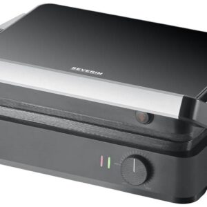 Grelhador de Contacto Sevini Lite KG 2398 1800W (Preto/Prateado) - SEVERIN