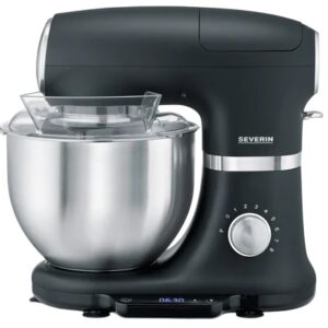 Robot de Cozinha KM 3898 5.5L 1000W (Preto/Prateado) – SEVERIN