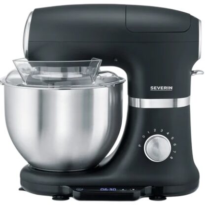 Robot de Cozinha KM 3898 5.5L 1000W (Preto/Prateado) - SEVERIN