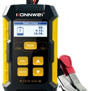 Testador/Medidor Diagnóstico 3-EM-1 de Baterias AUTO 12V c/ Funções de Teste, Reparação e Recarga