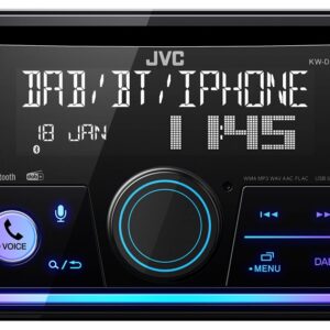 Auto Rádio KW-DB95BT 4x 50W Bluetooth (AAC/FLAC/MP3/WAV/WMA) - JVC