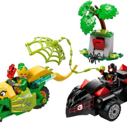 LEGO Marvel: Spin e Electro Perseguição em Veículos Dinossauros - LEGO
