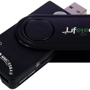 Leitor Cartões de Cidadão All In One Pen USB 2.0 (Preto) - LIFETECH