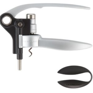 Saca-Rolhas LM 250 Alavanca c/ Corta-Cápsulas (Preto/Prateado) – LE CREUSET