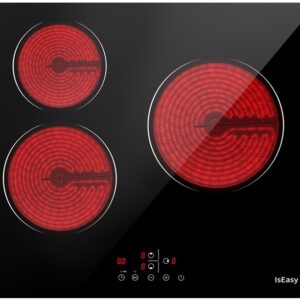 Placa Vitrocerâmica LT3-22 3 Zonas 5500W (Preto) - ISEASY