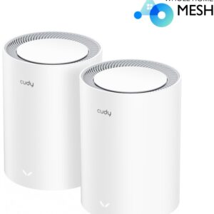 Pack 2x Sistemas Mesh M1800 AX1800 Dual-Band Wi-Fi 6 Gigabit - CUDY