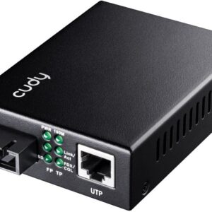 Conversor de Rede de Média 1000 Mbit/s MC100GSA-20 (Preto) - CUDY