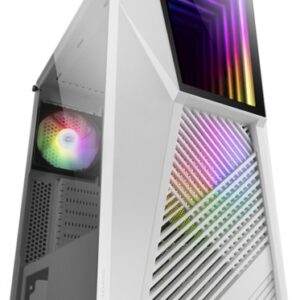 Caixa ATX MC777W ARGB Vidro Temperado (Branco) - MARS GAMING